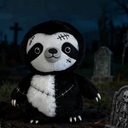 Dark Sloth Plush Toy – Gothic Stuffed Animal Decoration