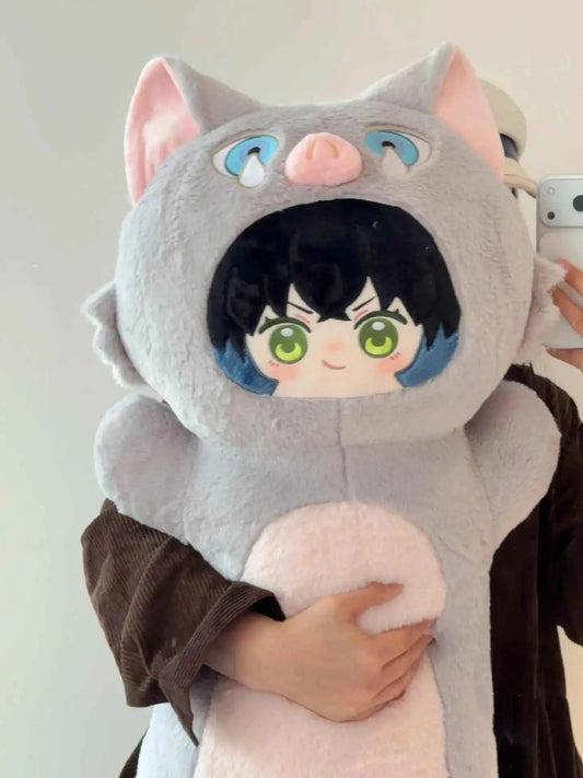 Boar Warrior Plush Body Pillow – Giant Anime-Inspired Stuffed Cushion