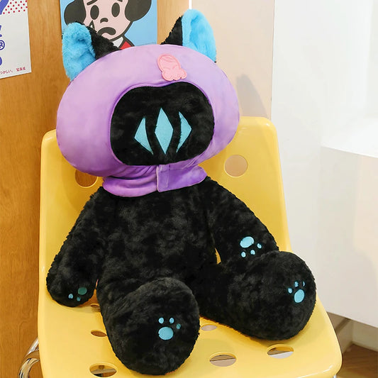 Shadow Cat Plush Toy – Giant Mystery Cat Stuffed Animal Black