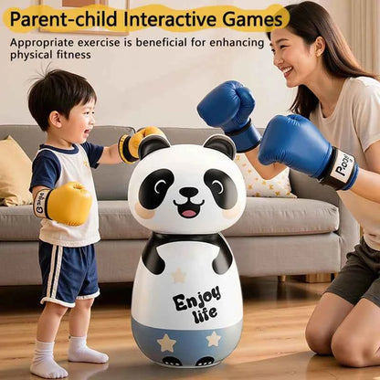 Kawaii Panda Inflatable Punching Bag Tumbler – Kids Boxing Wobbler Bop Bag Indoor Outdoor Toy (2 Sizes)