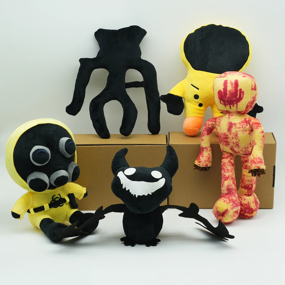 Kawaii Backrooms Horror Game Plush Doll - Soft Stuffed Smiler Faceling Wanderer Halloween Gift
