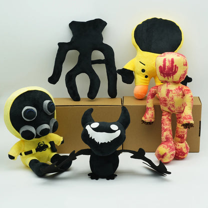 Kawaii Backrooms Horror Game Plush Doll - Soft Stuffed Smiler Faceling Wanderer Halloween Gift