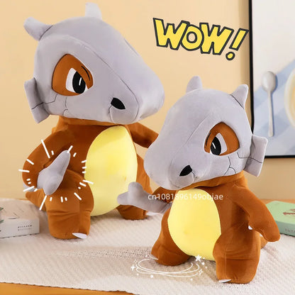 Bone Helmet Monster Plush Pillow – Soft Anime Stuffed Doll