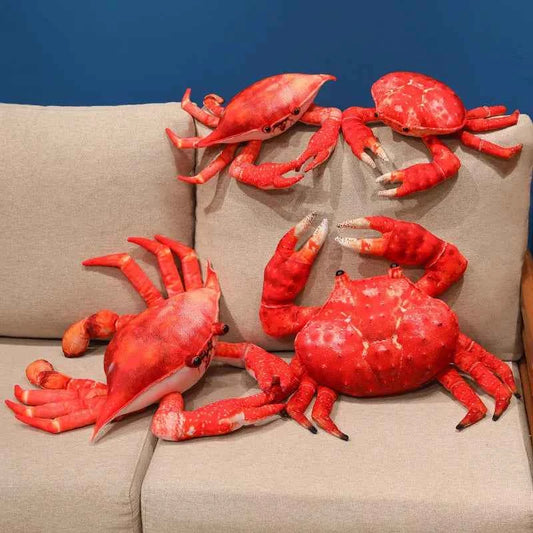 Kawaii Crab Plush Toy – Soft King Crab Pillow Cushion