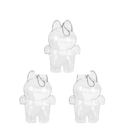 Labubu Protective Cover Labubu Protector Case Sitting Party Transparent Protective Shell Dust Cover Doll Transparent Cover