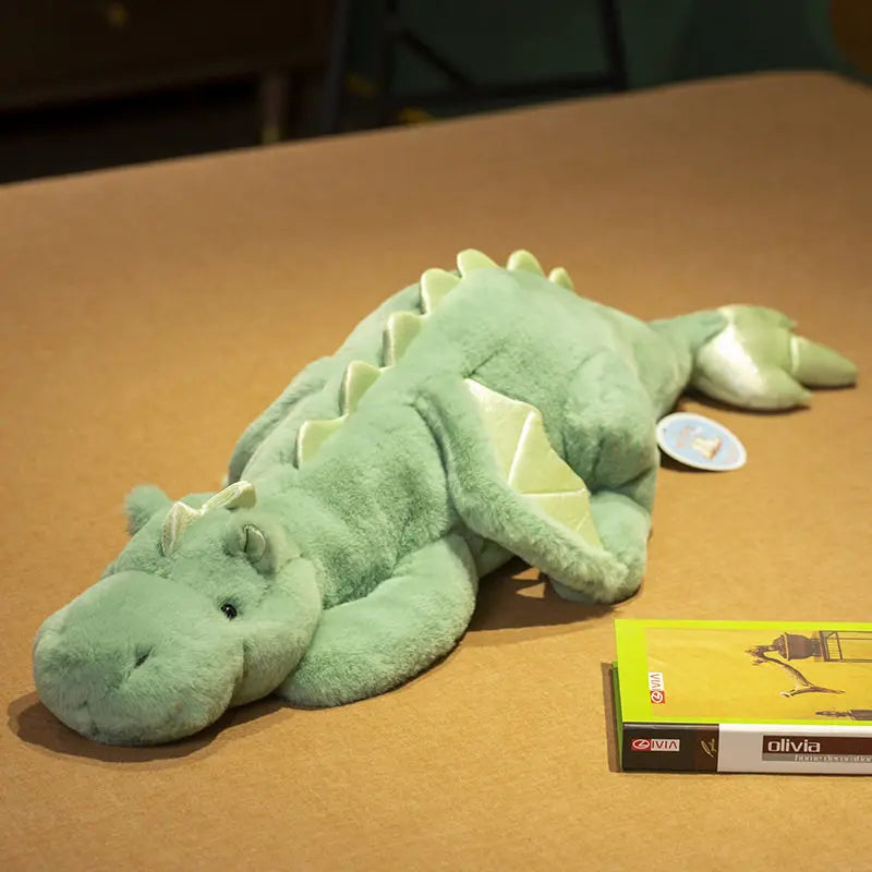 Giant Flying Dragon Plush Toy – 150cm Long Stuffed Pillow Green