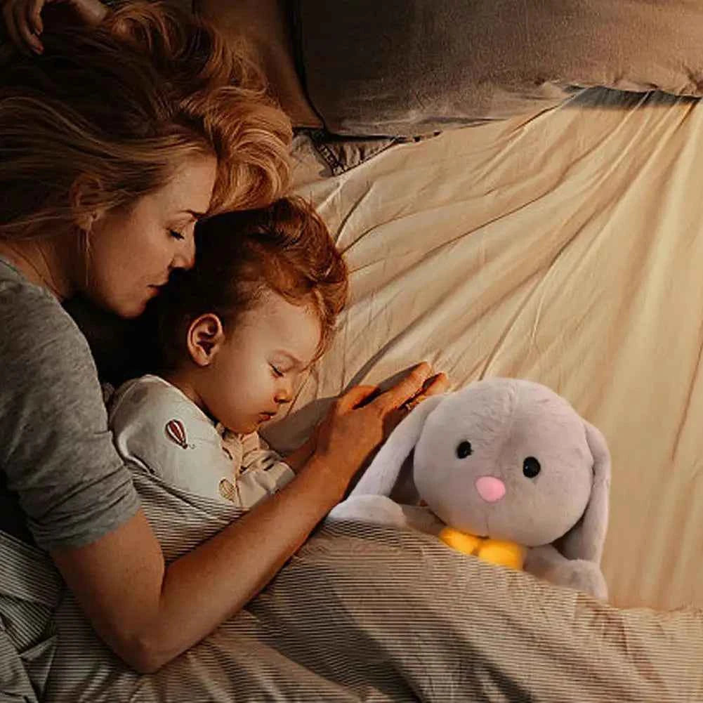 Baby Toy Breathing Plush Rabbit Toy Funny Long Ears Bunny Doll Breathing Soothing Rabbit Doll Sleeping Companion Decoration Gift