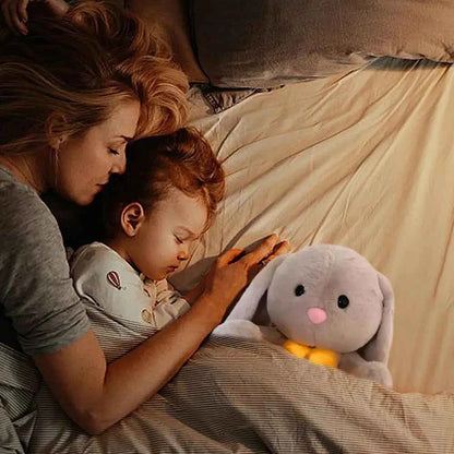 Baby Toy Breathing Plush Rabbit Toy Funny Long Ears Bunny Doll Breathing Soothing Rabbit Doll Sleeping Companion Decoration Gift