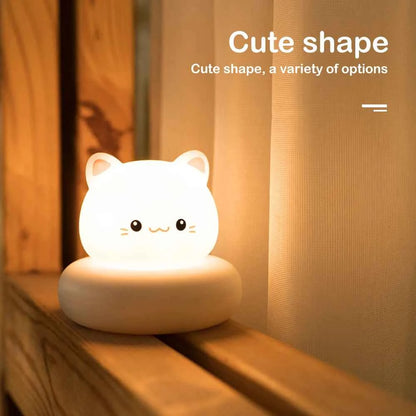 Cute Animal Night Light for Kids - 3 Level Dimmable Nursery Sleeping Lamp