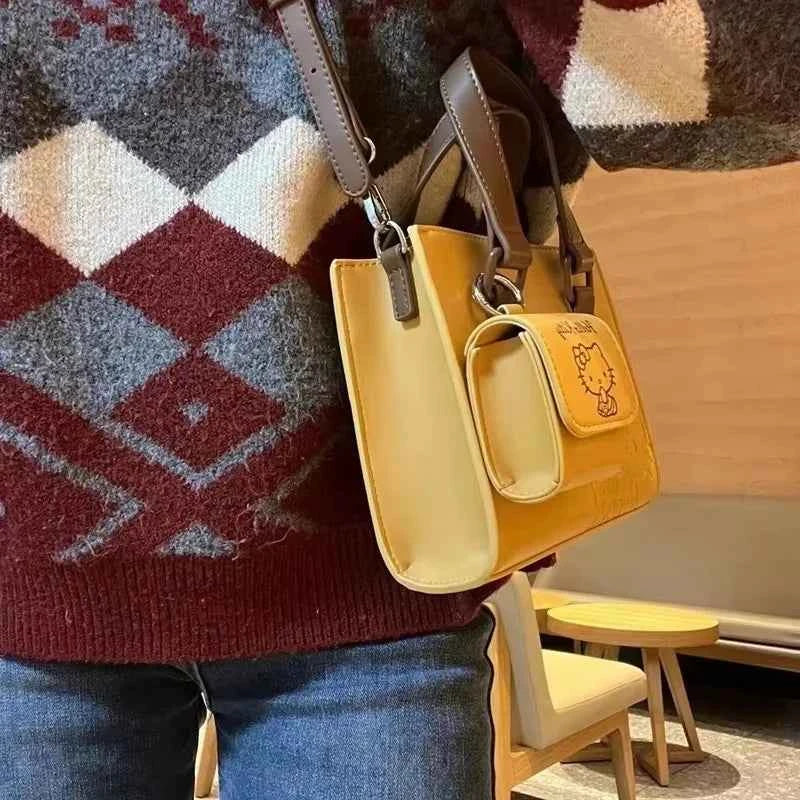 Hello Kitty Anime Crossbody Bag - Kawaii Shoulder Handbag Premium Texture