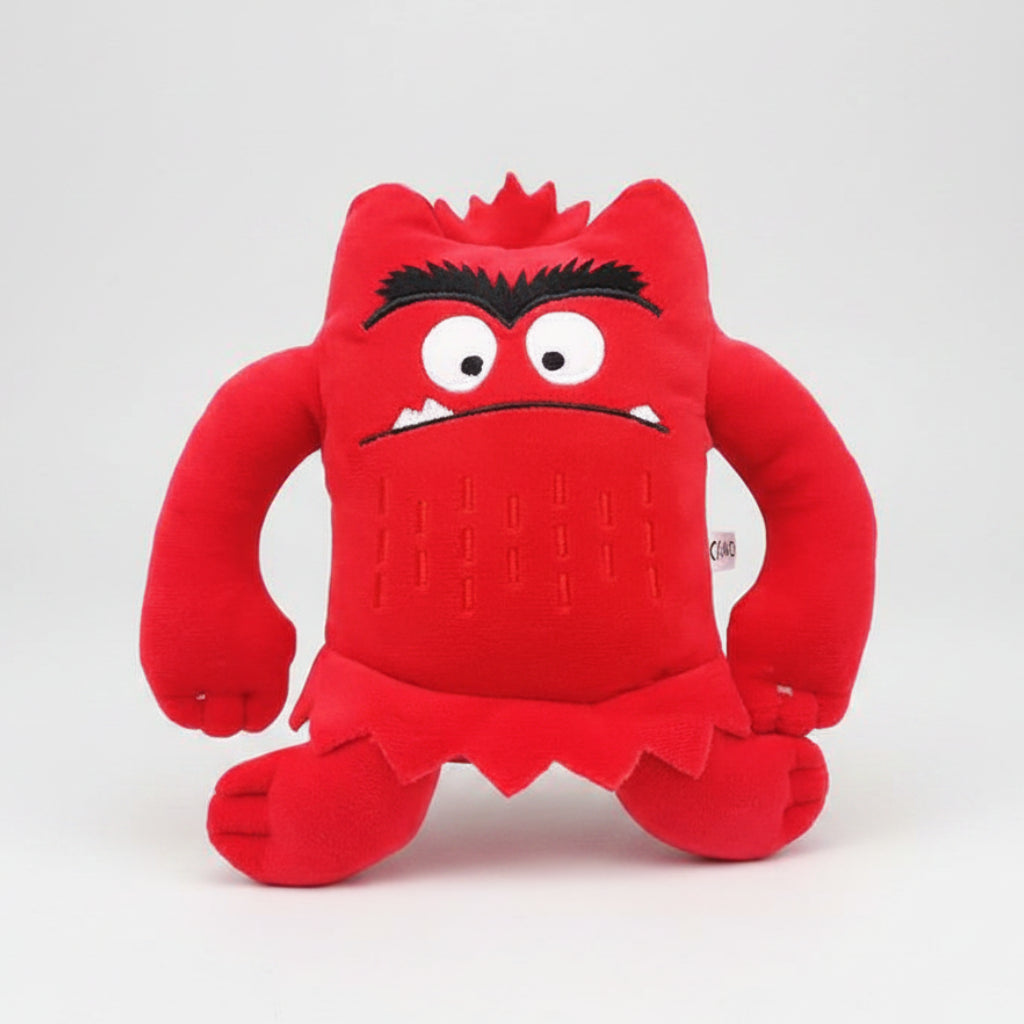 6PCS Kawaii Emotion Monster Plush Toys - 6 Colors Soft Stuffed Animals, Cute Educational Sensory Toys for Kids Birthday Gifts &