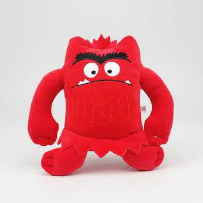 6PCS Kawaii Emotion Monster Plush Toys - 6 Colors Soft Stuffed Animals, Cute Educational Sensory Toys for Kids Birthday Gifts &