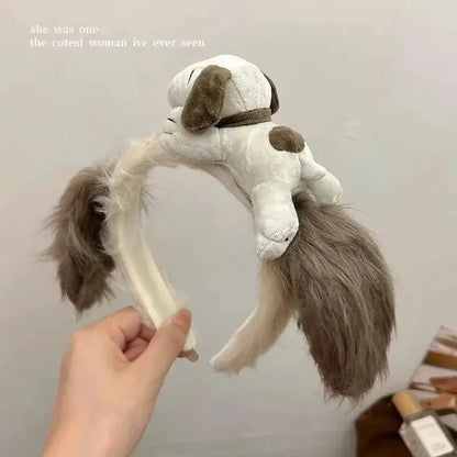 Snoopy Plush Ear Headband – Cute Furry Cosplay Hair Accessory A