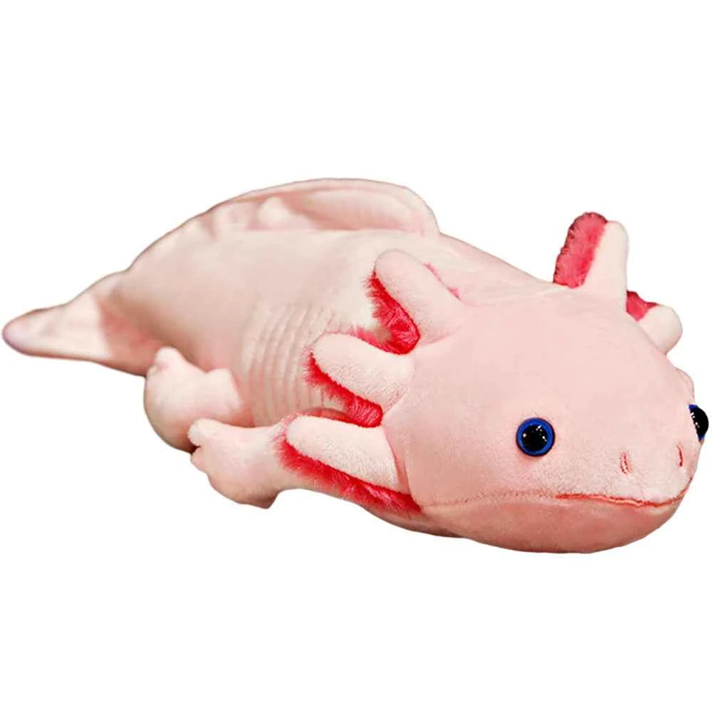 45cm Kawaii Mexicanum Axolotl Animal Dolls Cute Axolotl Stuffed Plush Toy Simulation Dinosaur Ambystoma Stuffed Doll for Kids