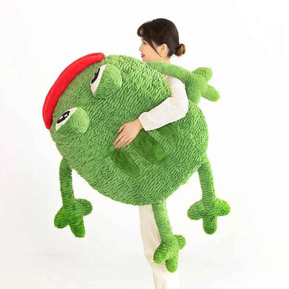 Frog Home Throw Pillow Cushion Sausage Mouth Soft