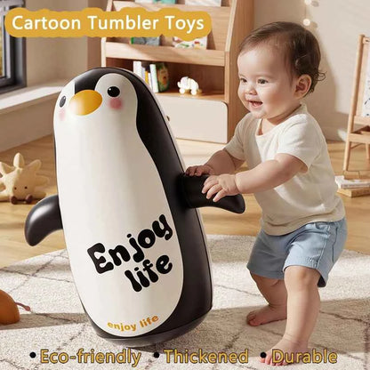 Kawaii Panda Inflatable Punching Bag Tumbler – Kids Boxing Wobbler Bop Bag Indoor Outdoor Toy (2 Sizes)