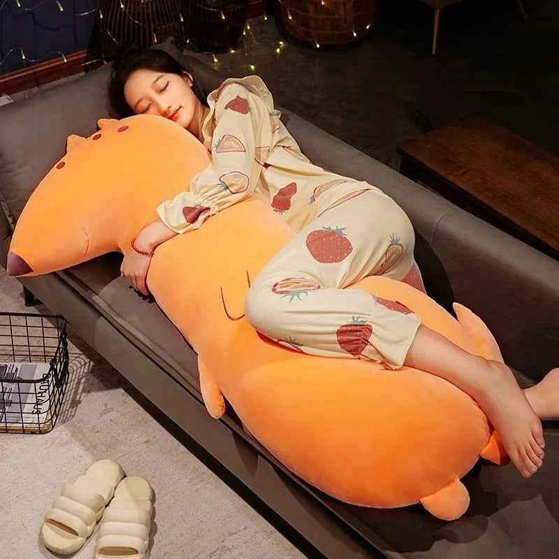 Giant Long Animal Plush Pillow – Fox, Dinosaur & Crocodile Body Pillow