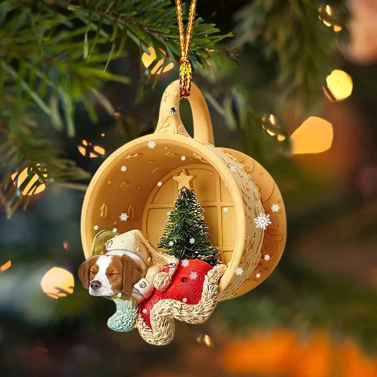 Cute Animal Christmas Tree Pendant (3.1 in) - Festival Party Ornament & Xmas Gift