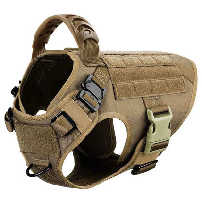 Heavy-Duty No-Pull Dog Harness and Leash Set - Tactical Training Vest for Medium & Large Dogs (German Shepherd, Malinois)