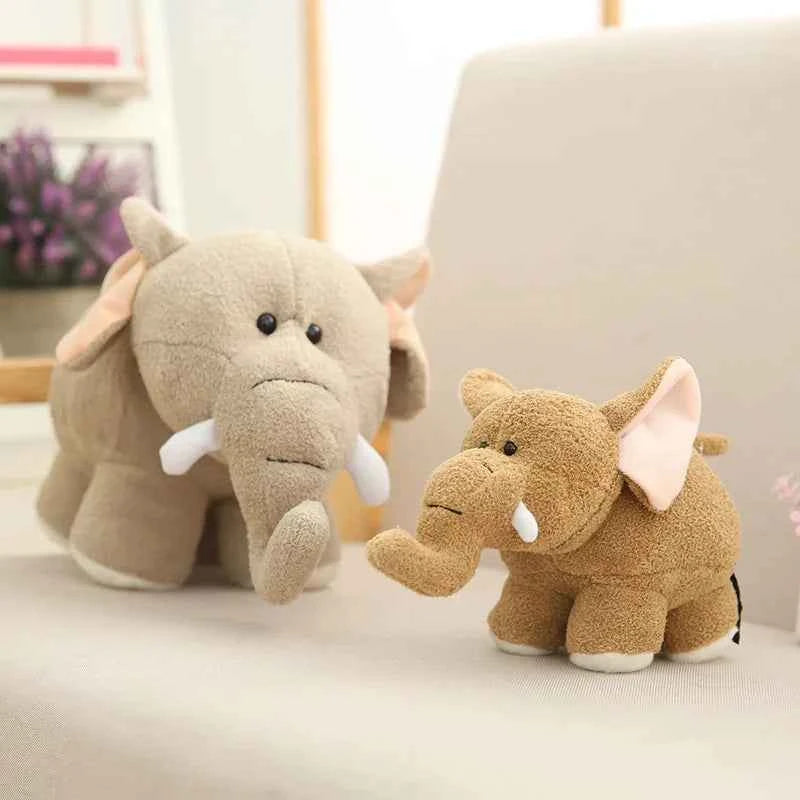 20/25/35CM Cute Chubby Hippo Elephant Plush Toy Soft Plushies Kawaii Stuffed Animal Doll Room Decor Kids Birthday Gift