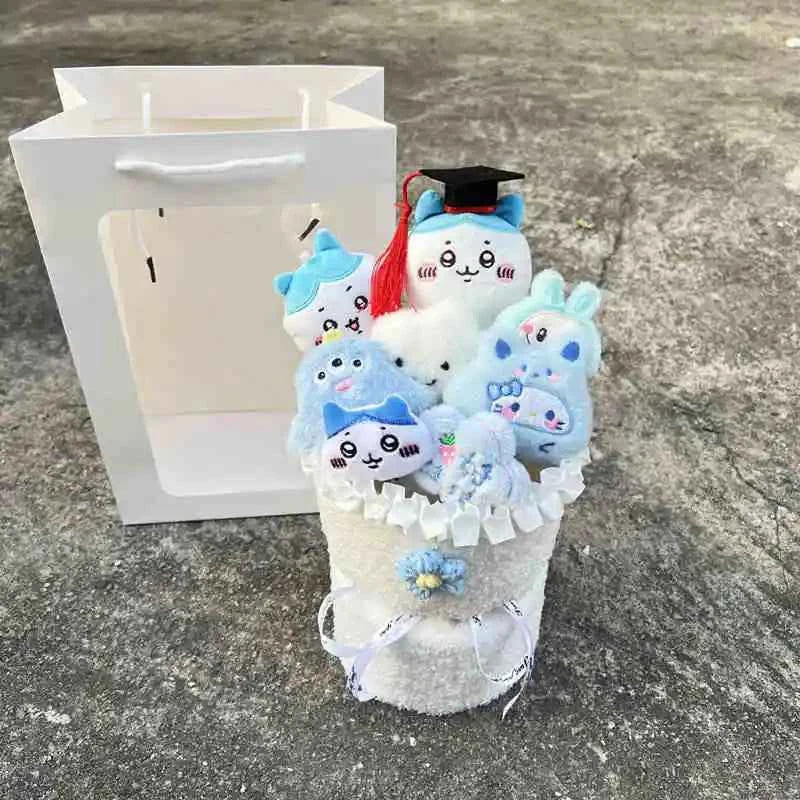 Hot Chiikawa/Usachi/Little Eight Plush Doll Bouquet - Creative Best Friends Gift