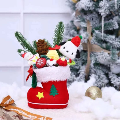 Sanrio Plush Bouquet (9.8 in) - My Melody/Kuromi/Cinnamoroll/KT Cat Christmas Gift