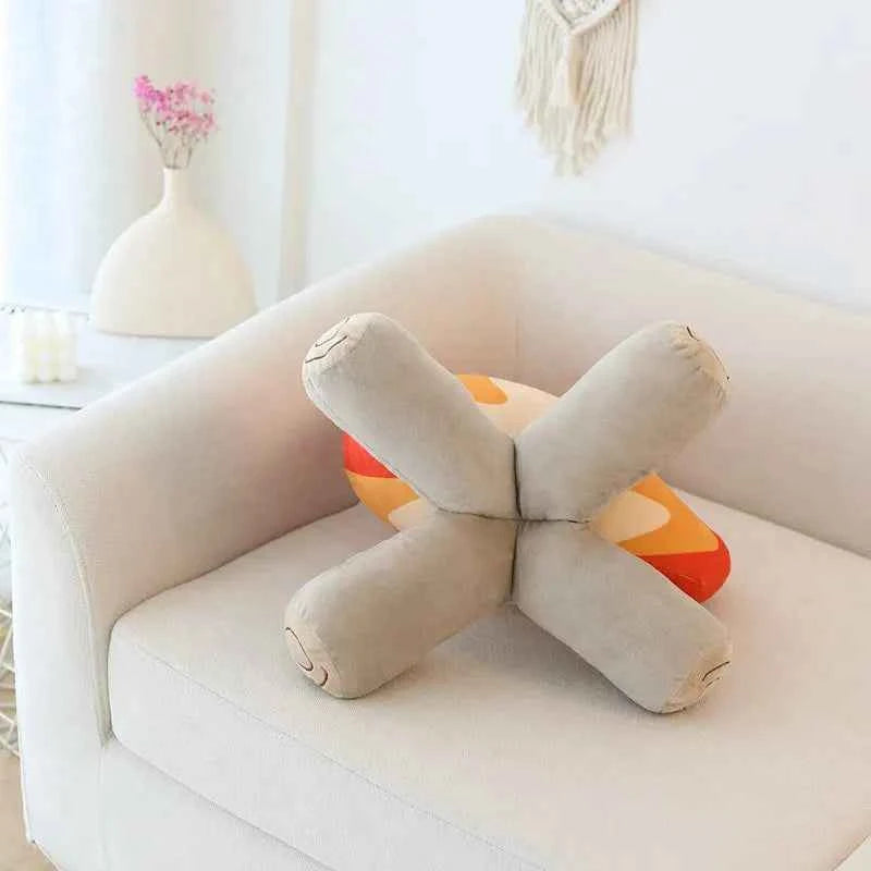 30/45cm Fashion Simulation Bonfire Plush Toy Soft Stuffed Cartoon Fire Doll Creative Home Living Room Pillow Cushion Decor Gift