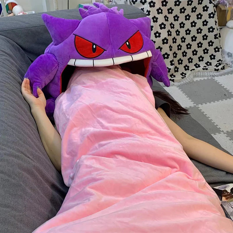 Ghost Monster Plush Nap Blanket Pillow – Cartoon Anime Plush Cushion