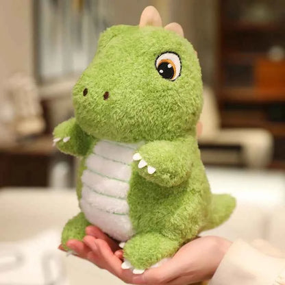 25/35/45CM Cute Green Dinosaurs Plush Toy Soft Stuffed Animal Doll Soothing Accompanying For Bedroom Christmas Gifts