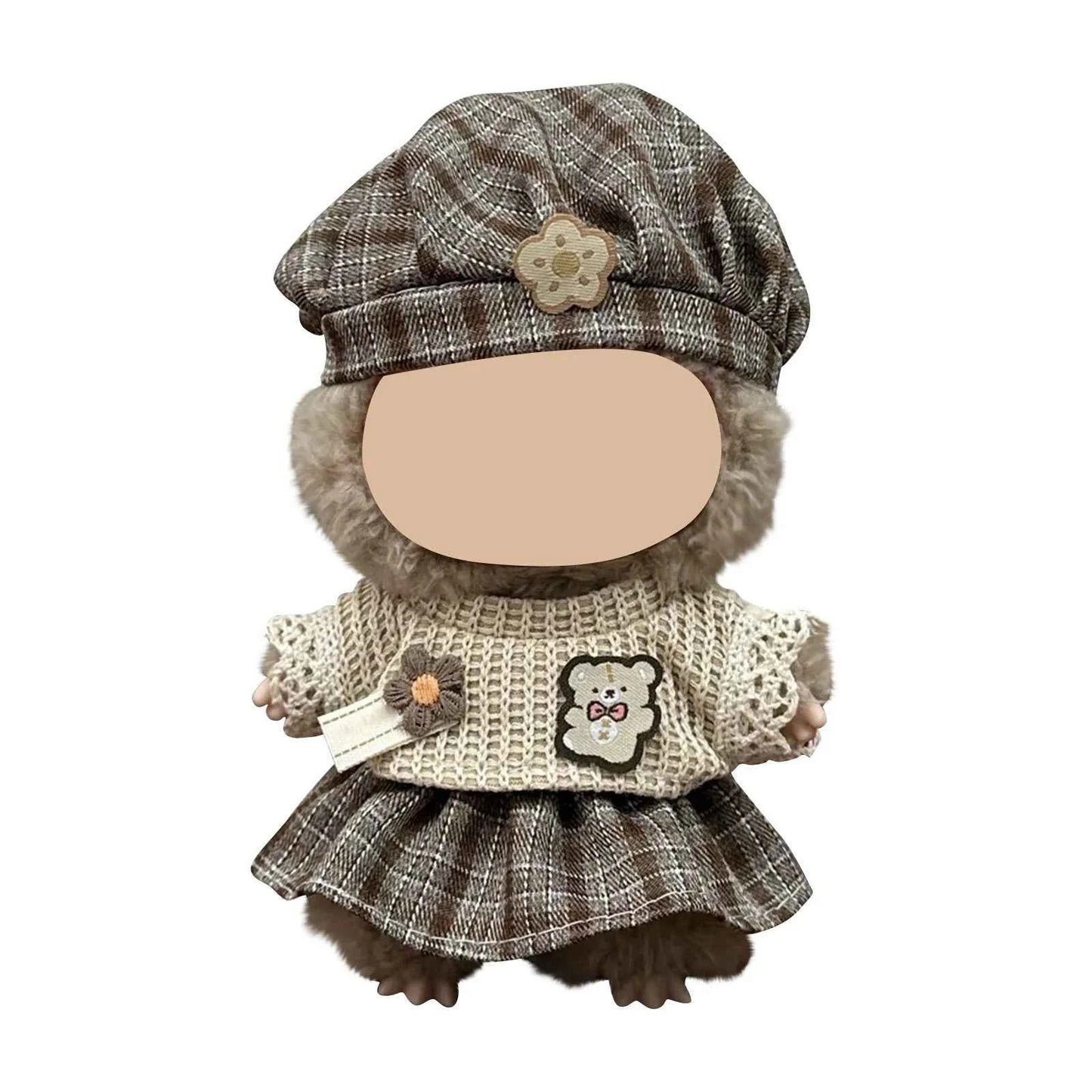 17cm Cute Set Labubu Doll Clothes Outfit Accessories Doll Clothing Kid Toy Girl Gift