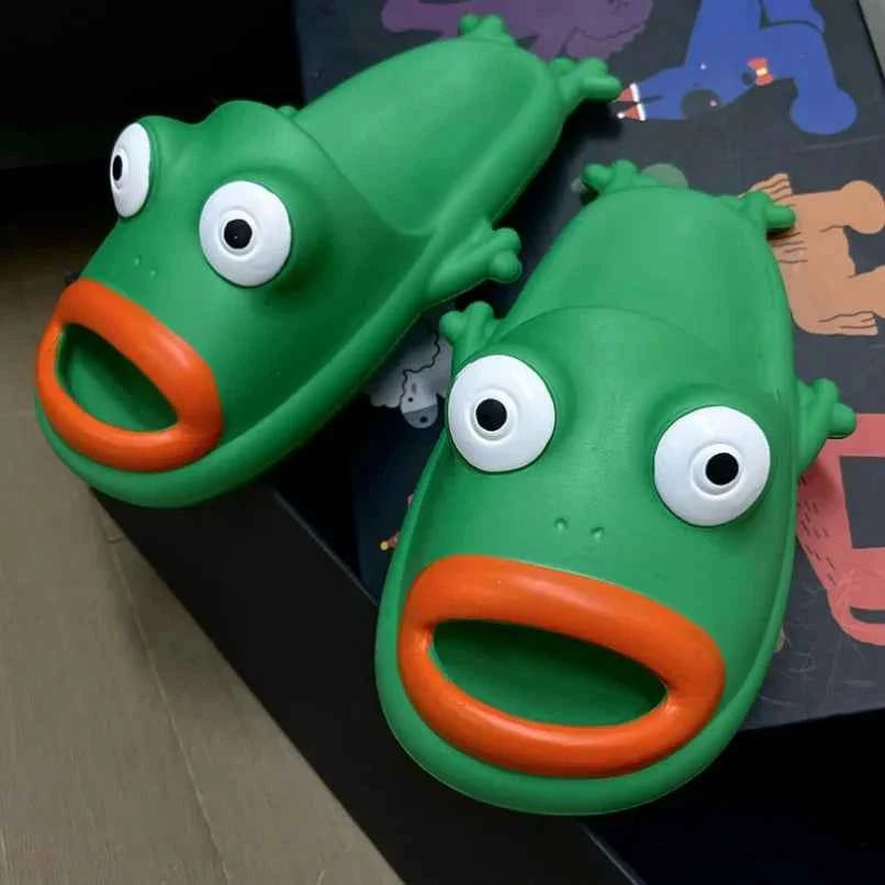 Frog House Slipper Cloud Woman Sandals Flip Flop Toad Soft