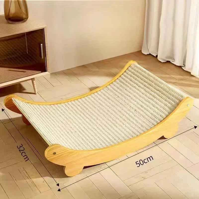 Wooden Cat Scratching Pads Multifuction Cats Sleeping Bed L