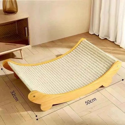 Wooden Cat Scratching Pads Multifuction Cats Sleeping Bed L