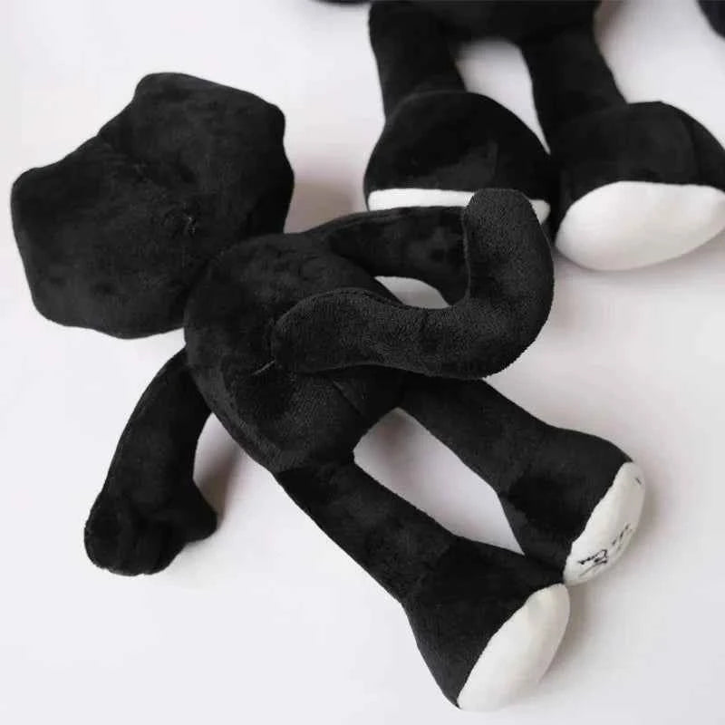 Kawaii Retro Black Cat Plush Toy – Soft Cartoon Cat Sofa Cushion & Office Pillow Doll (30 & 45cm)