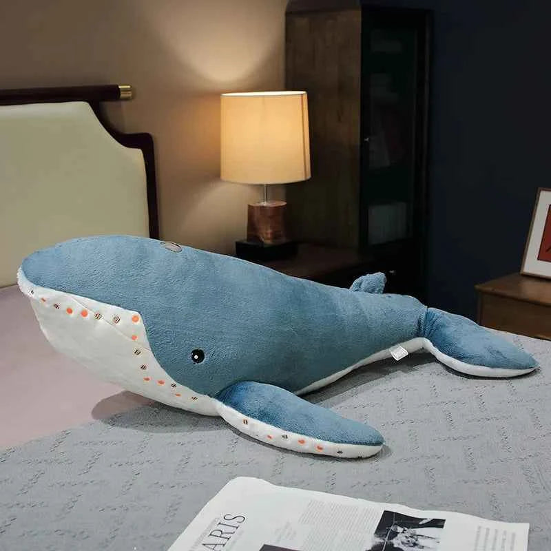 Giant Hammerhead Shark / Blue Whale Plush Toy (21.7-39.4 in) - Big Sleep Pillow Gift