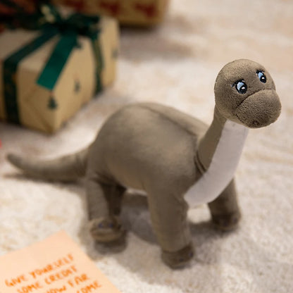 Cute Dinosaur Plush Toy - Soft Stuffed Dino Collectible Gift for Kids and Collectors, 5 Characters Brontosaurus 45cm