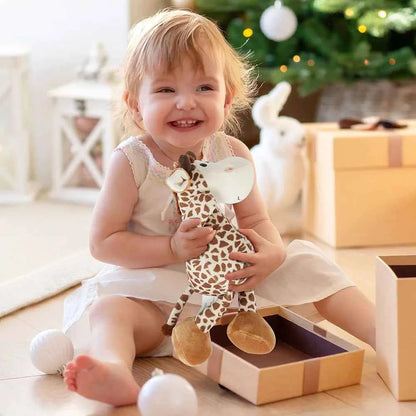 Giraffe Stuffed Animal, 12” Baby Deer Plush Toy, Cute Plushies Gift for Kids Boys Girls Baby Shower, Kids Christmas Gifts