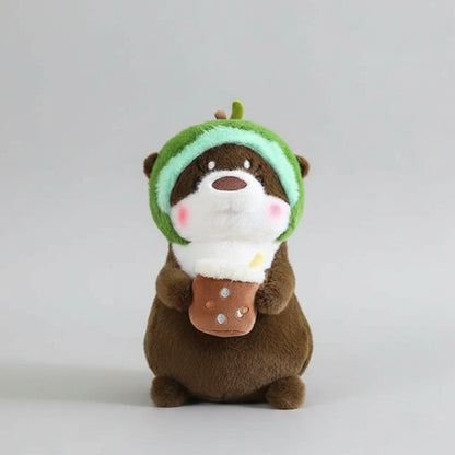 Kawaii Otter Plush Toy Lovely Otter Turn to Dinosaur Rabbit Unicorn Stuffed Doll Soft Cartoon Animal Pillow Birthday Gift