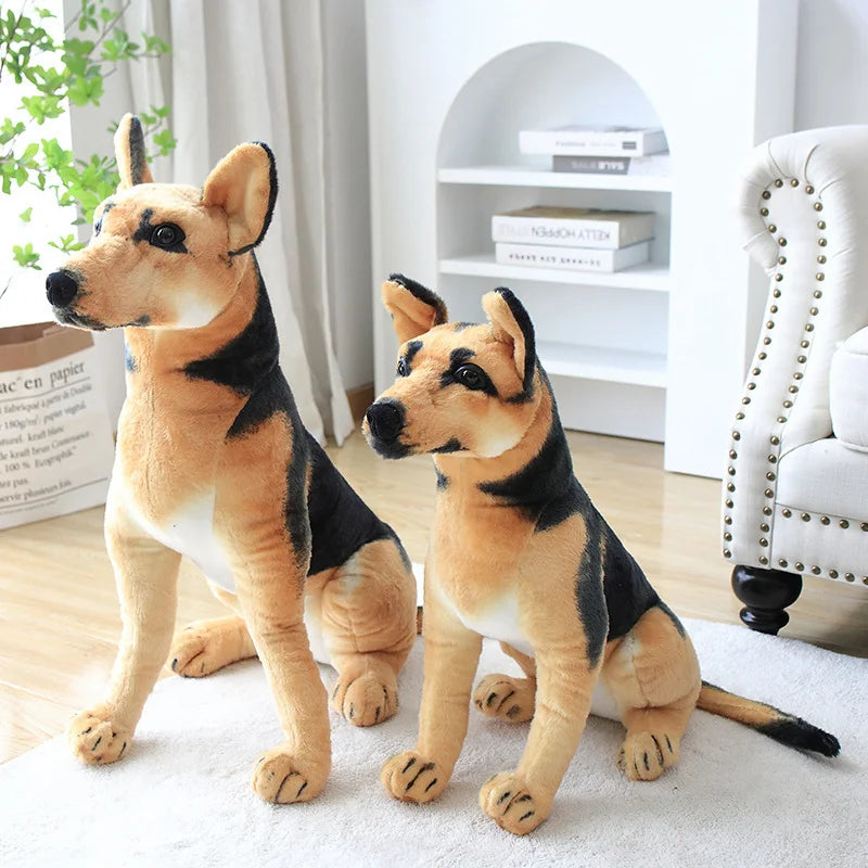 Realistic Collie Dog Plush Toy – Standing Border Collie Stuffed Animal