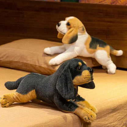 Realistic Dog Plush Toy – Lifelike Dalmatian, Rottweiler, Beagle & King Charles Puppy