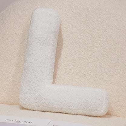 Kawaii English Letter Plush Pillow – Soft Stuffed Alphabet Sofa Cushion & Kids Learning Toy (A–Z + Heart) L