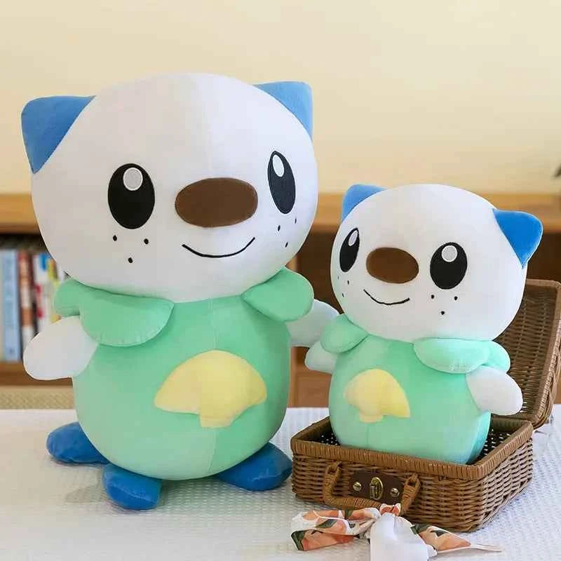 Kawaii Blue Otter Anime Plush Toy – Soft Stuffed Cartoon Animal Doll & Pillow (35–80cm)