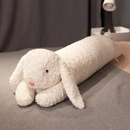 Long Curly Animal Plush Pillow – Giant Stuffed Body Cushion