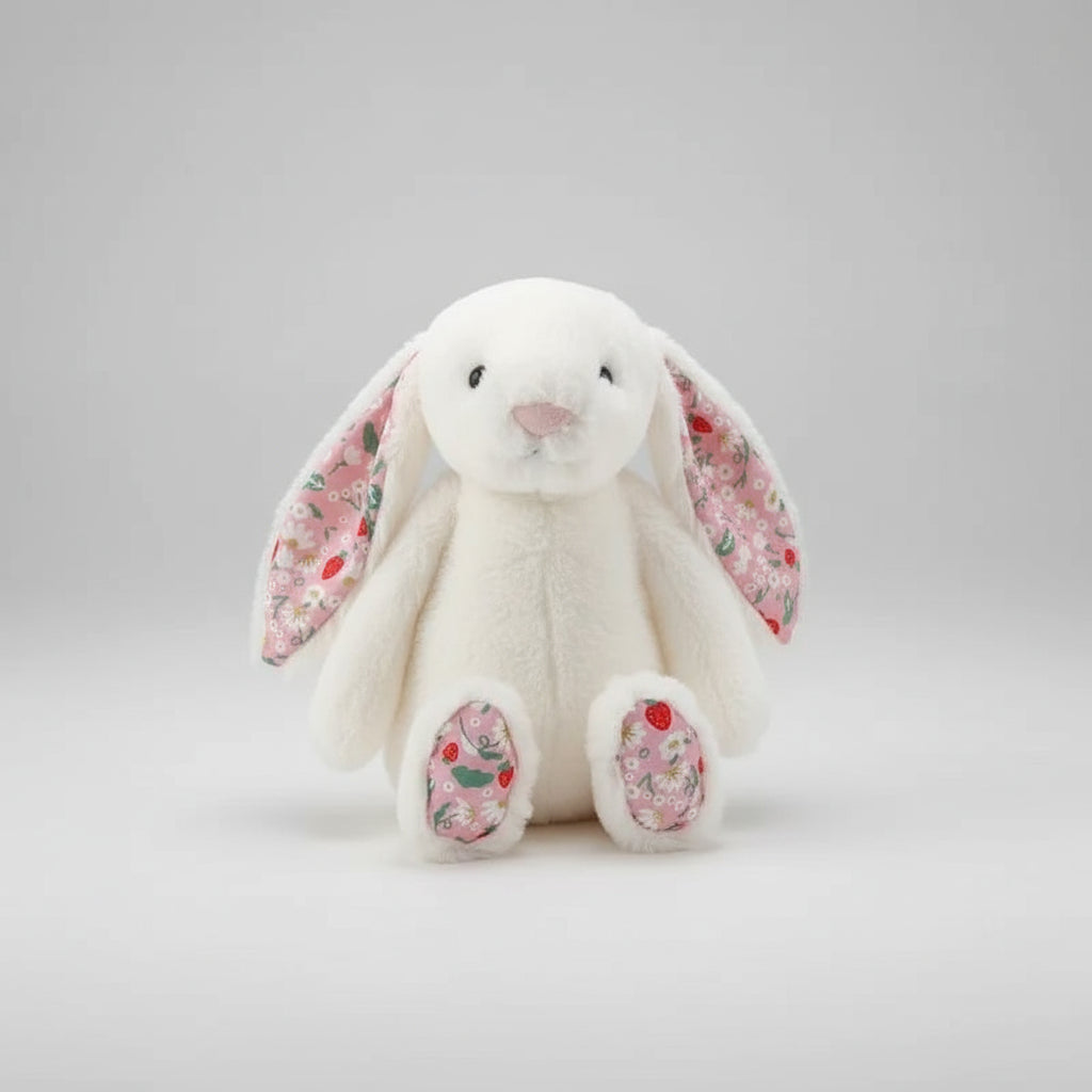 Bonnie Rabbit Plush Toys Soft Floral Ears Bunny Stuffed Dolls Cartoon Plushies Cute Kid Birthday Gifts Home Decor