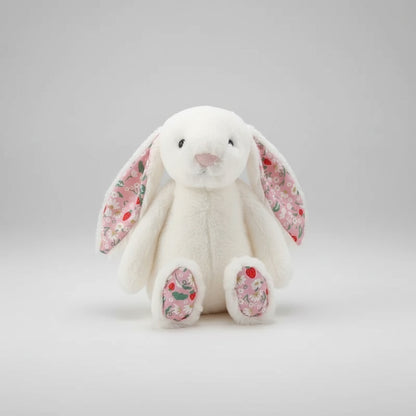 Bonnie Rabbit Plush Toys Soft Floral Ears Bunny Stuffed Dolls Cartoon Plushies Cute Kid Birthday Gifts Home Decor