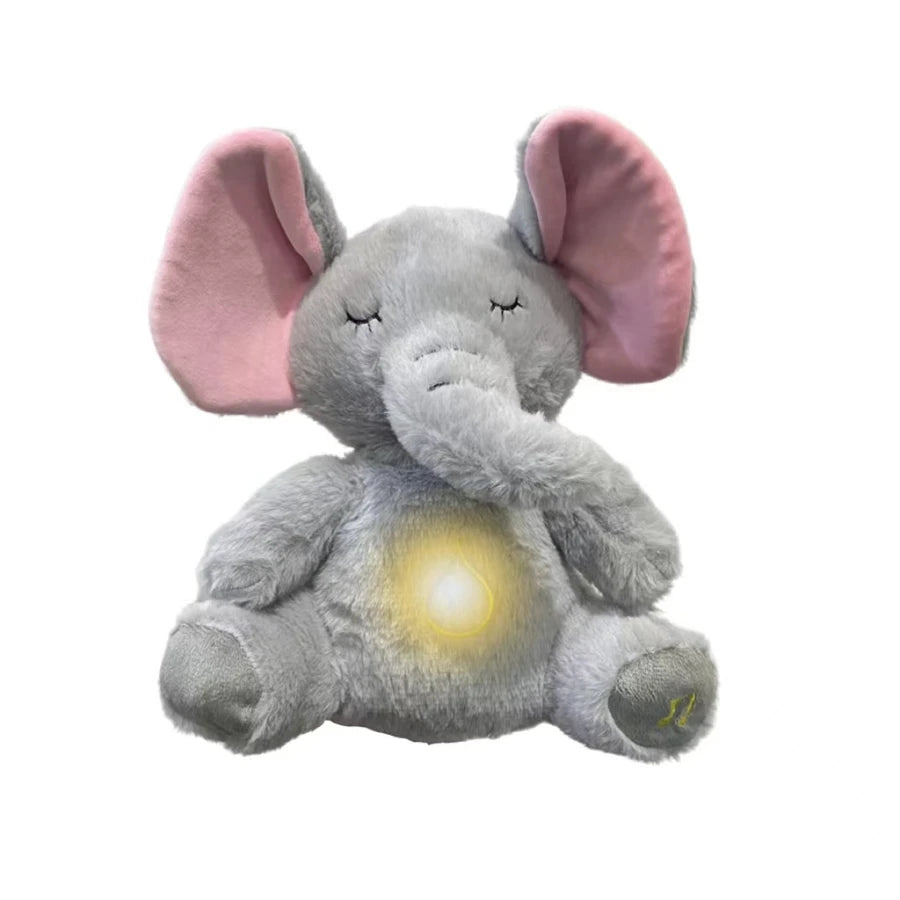 Breathing Teddy Bear Plush Toy – Music & Light Interactive Companion