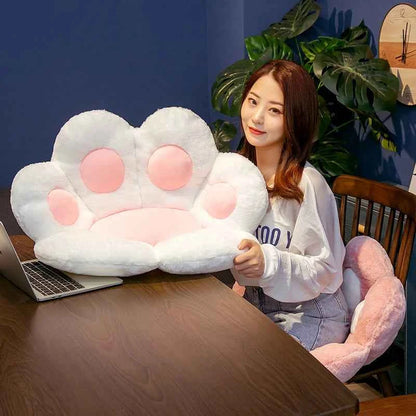 70cm Kawaii Plush Bear Paw Mat Cute Animal Bear Cat Foot Pillow Heart Plush Cushion Stuffed Soft Toys for Home Decor Gifts