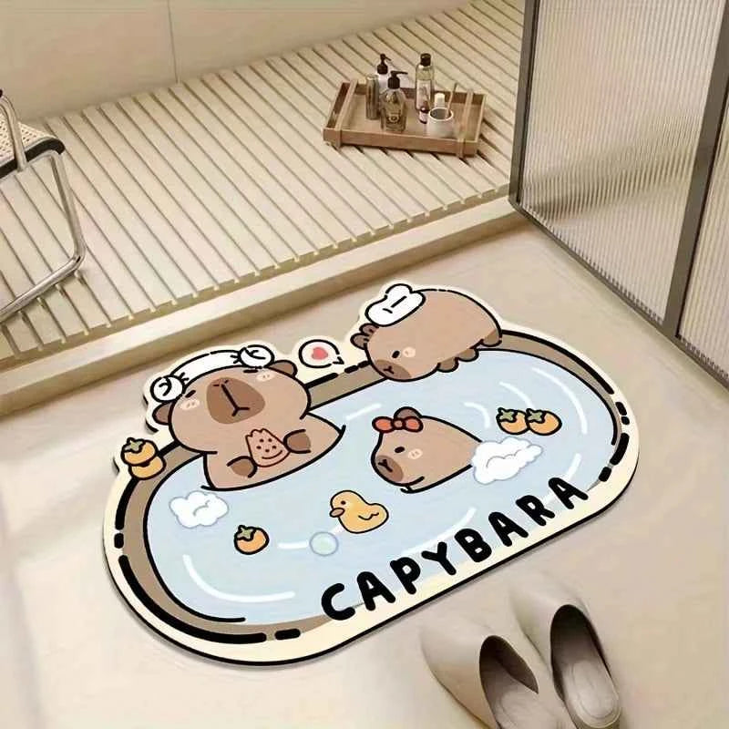 Cute Cartoon Bear Carpet Kitchen Rug Doormat Welcome Mat GZN3