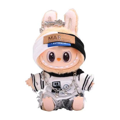 For Labubu 15-17cm V1 v2 Clothes Outfit Sitting Clothes Cute Sweater Hat Outfit Accessories Fashion Dolls Accessories No Dolls