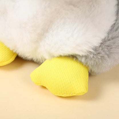 Watermelon Penguin Breathing Plush Toy – Music & Light Companion